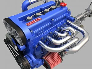 l4 engine 3D Model