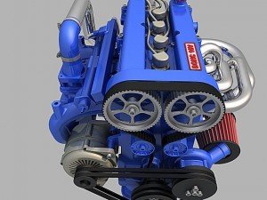 l4 engine 3D Модель