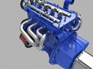 l4 engine 3D Model