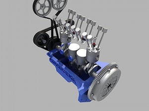 l4 engine 3D Модель