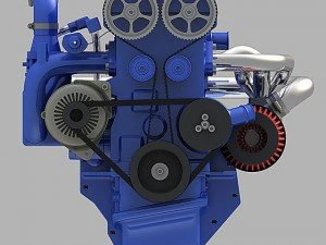 l4 engine 3D Model
