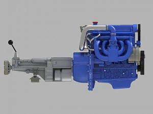l4 engine 3D Model