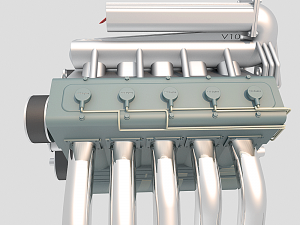 v10 engine 3Dモデル