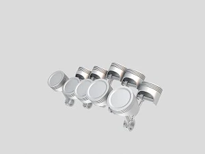 V10发动机 3D 模型