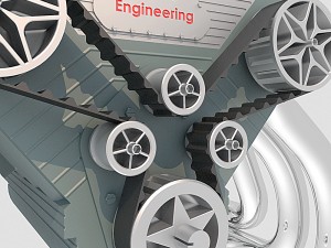 v10 engine 3Dモデル