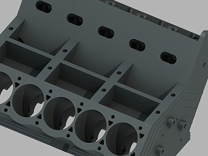 v10 engine 3Dモデル