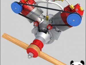 radial engine 2 3D Model