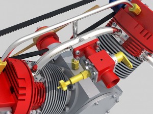radial engine 2 3D Model