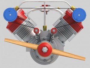 radial engine 2 3D Model