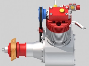 radial engine 2 3D Model