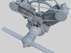 radial engine 2 3D Model
