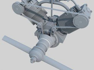 radial engine 2 3D Model