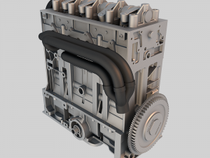 l4 peuguot engine 3D Model