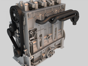 l4 peuguot engine 3D Model