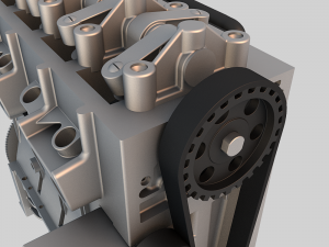 l4 peuguot engine 3D Model