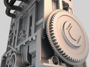 l4 peuguot engine 3D Model
