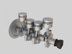 l4 peuguot engine 3D Model