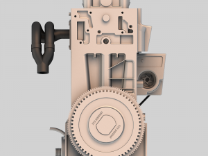 l4 peuguot engine 3D Model