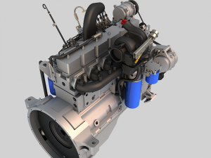 l6 diesel engine 01 3D 模型