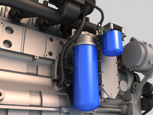 l6 diesel engine 01 3D 模型
