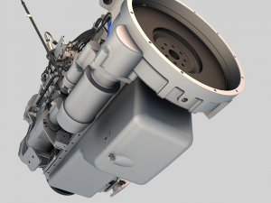 l6 diesel engine 01 3D 模型