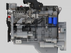 l6 diesel engine 01 3D 模型