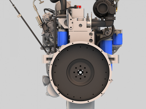 l6 diesel engine 01 3D 模型
