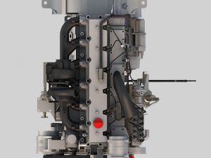 l6 diesel engine 01 3D 模型