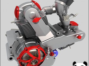 ducati motorcycle engine Modelo 3D