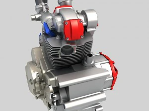 ducati motosiklet motoru 3D Model