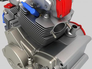 ducati motosiklet motoru 3D Model