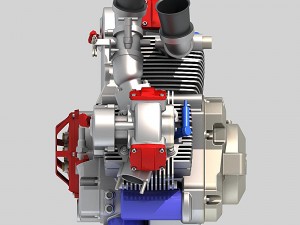 ducati motorcycle engine Model 3D