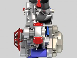 ducati motosiklet motoru 3D Model