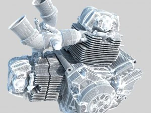 ducati motosiklet motoru 3D Model