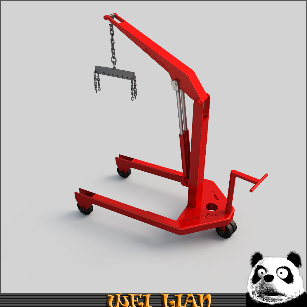 engine crane 3D Model .c4d .max .obj .3ds .fbx .stl .blend