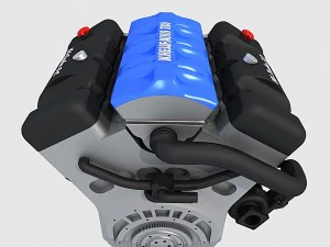 v6 engine 3D Model
