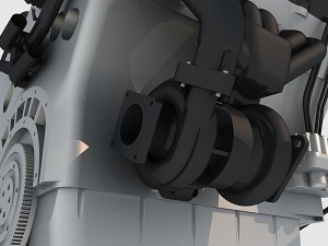 v6 engine 3D मॉडल