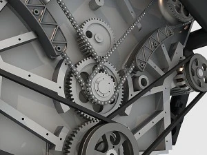 v6 engine 3D Model