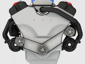 v6 engine 3D Model