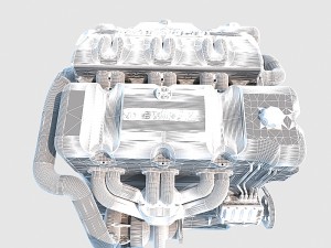 v6 engine 3D मॉडल