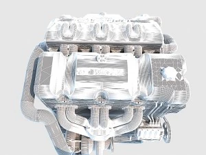 v6 engine 3D Model