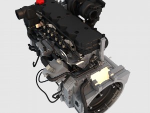 v6 turbo engine 3D Модель
