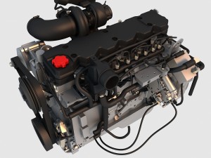 v6 turbo engine 3D Модель