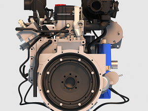 v6 turbo engine 3D Модель
