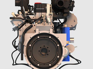 v6 turbo engine 3D Model
