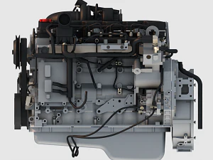 v6 turbo engine 3D Model