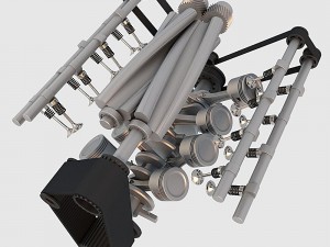 v8 chevrolet engine 3D 모델
