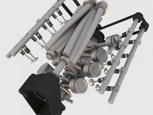 v8 chevrolet engine 3D Model