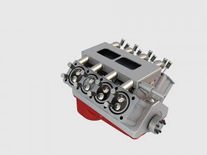 v8 chevrolet engine 3D Model