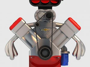 v8 chevrolet engine 3D Model